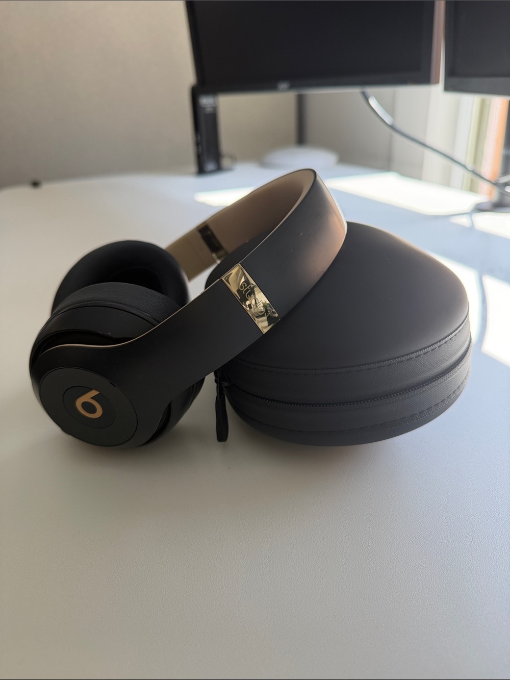 Beats Studio3 Wireless Headphones in Matte Black with Gold Accents